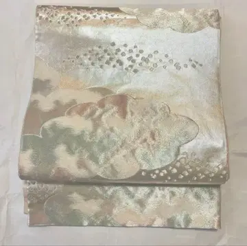 구름 무늬 후쿠로 오비 고급스러운 원단