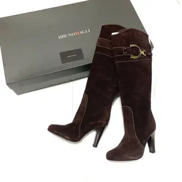 [ 새상품급 ] 블루노마리 스웨이드 가죽 부츠 사이즈 34