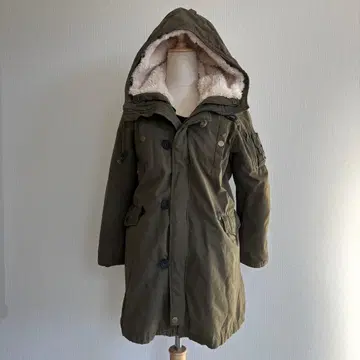 헤이세이 갸루 OO'sy2k 기믹 밀리터리 모즈 코트 보아 포함