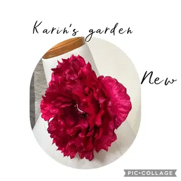 미사용 karins garden 카린즈 가든 핑크: 클립 부착 코사지