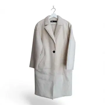 ZARA 크림 롱 코트 xs
