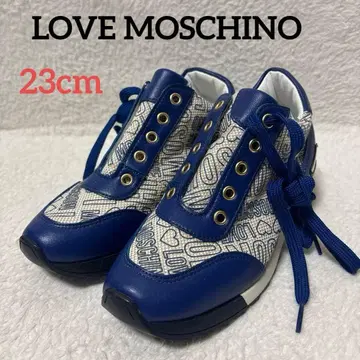 미사용품 이탈리아제 러브 모스키노 스니커즈 올 패턴 로고 하트