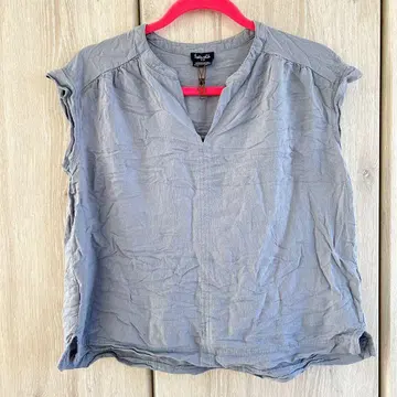 Splendid 스플렌디드 [ S ] 그레이 슬리브리스 셔츠 린넨 해외