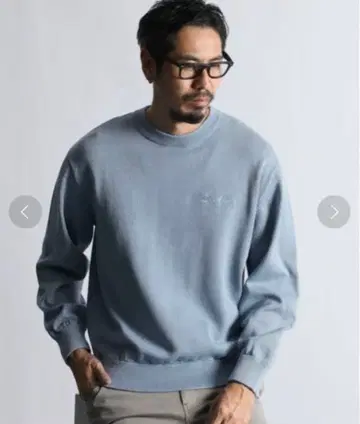 OVERDYE CREW KNIT: 제품 염색 코튼 크루 니트