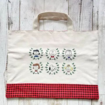 미사용 새상품 스누피 자수 수제 자수 토트백 수량 한정품