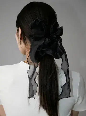 eimy istoire 브라이트 오간자 스크런치 ( BLACK )