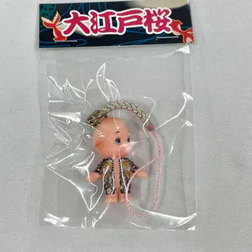 DN-A0669 미사용 대에도벚꽃 자수 큐피 스트랩