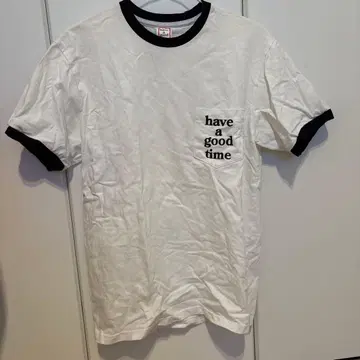 have a good time T셔츠 린거 셔츠 화이트 무지 S