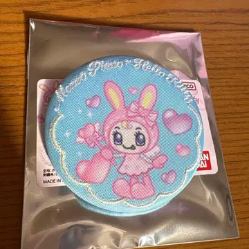 메조피아노 x 헬로키티 자수 캔뱃지 베리에짱 스카이블루 레어