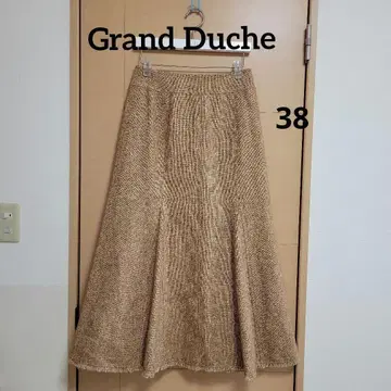 미사용 새상품급 [Grand Duche'] 38 짙은 베이지 프린지