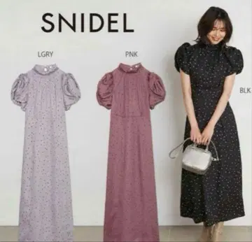 snidel 도트 롱 원피스