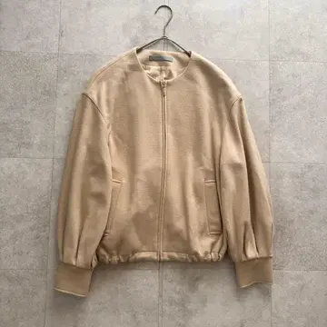 띠어리 럭스 울 압축 블루종 JIA ARDENT 38 아이보리