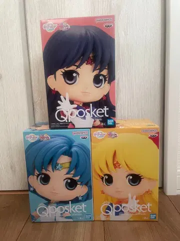Qposket 세일러문 피규어 세트 3체