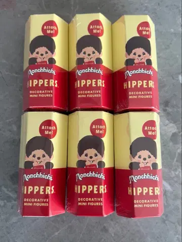 [ 미개봉 ] monchhichi hippers 몽치치 히퍼스 6개입