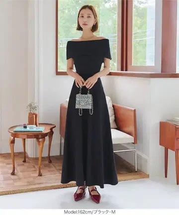 멀티 way 핏&플레어 오프숄더 니트 원피스 [E3410]