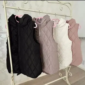 앤드러브 &LOVE 가벼운 페미닌 다용도 슬림핏 솜 베스트