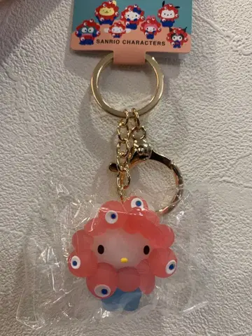 키티 오사카 간사이 만박 미야쿠미야쿠 산리오  키링 클리어 컬러