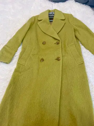 저널 스탠다드 l'essage 라임 그린 롱 코트