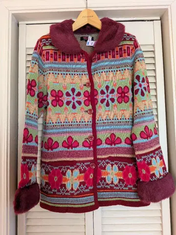 YUKI TORII 다색 꽃무늬 가디건 코트