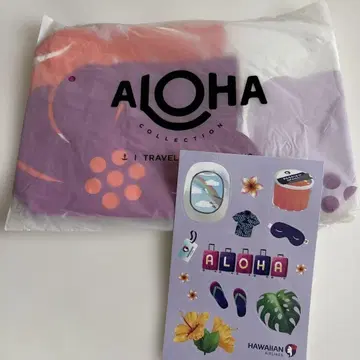 완판템 아로하 컬렉션 하와이안 항공 하자품 파우치 S 사이즈