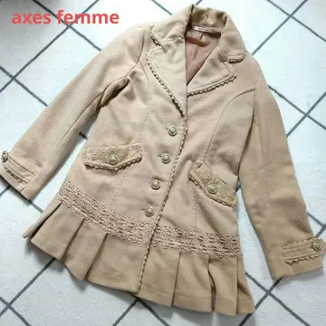 axes femme 레이스 플리츠 코트 자켓