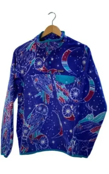 레어 새상품급 올 패턴 파타고니아 신틸라 스냅T 파랑 블루 M