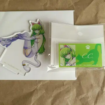 코드기어스 C.C. 아크릴 스탠드 배지 마루이 고양이의 날