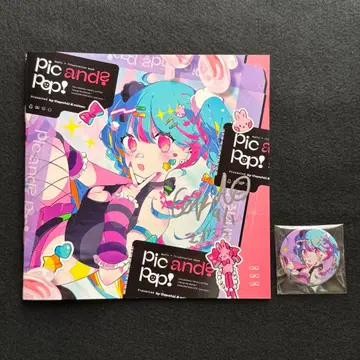 Pic and? pop! Capchii 사인 포함 책자 캔뱃지 세트
