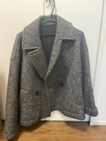 Demi-Luxe BEAMS 더블 브레스트 체스터 코트 그레이 계열 36