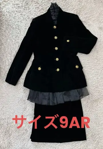 블랙 벨벳 더블 브레스트 수트