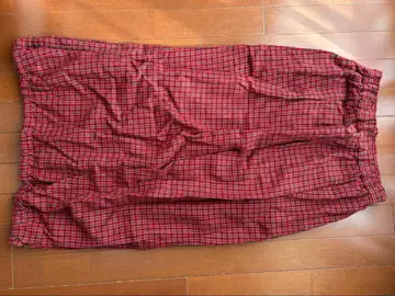 뷔르데사봉 체크 무늬 벌룬 스커트