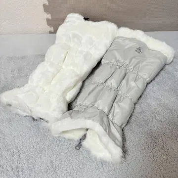 맨싱 레그 워머 화이트 보아 리버서블 타입