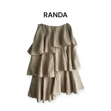 [ RANDA ] 캉캉 스커트 린넨 100% size 0