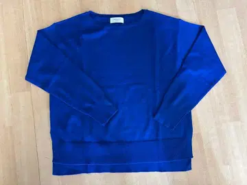 OPAQUE CLIP 파랑 로얄 블루 니트 스웨터 긴팔 새상품