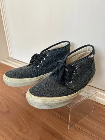 VANS 그레이 하이컷 스니커즈