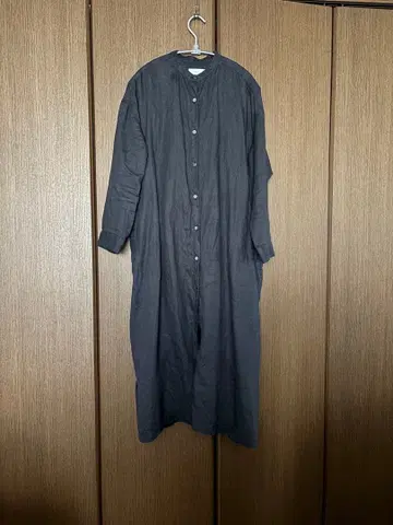 카구레 버튼 달린 셔츠 원피스