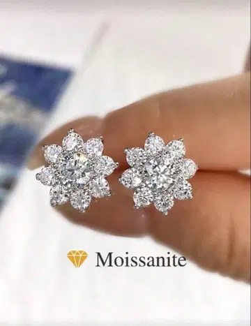 썬플라워 귀걸이 0.5ct
