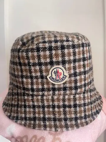 MONCLER 버킷햇 리버서블 체크 블랙