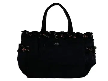 아키아카네 프릴 달린 토트백 꽃무늬