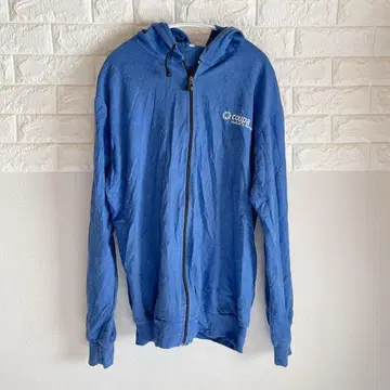 [ coupa ] M 후드 부착 후드티 파랑