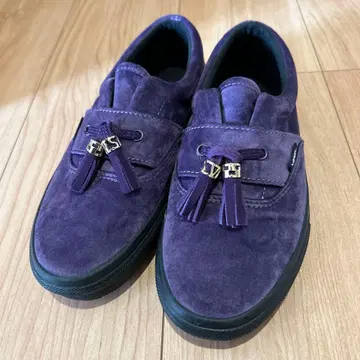 VANS 퍼플 스웨이드 태슬 로퍼 스니커즈