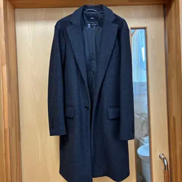 SHIPS 울 롱 코트 다크 그레이