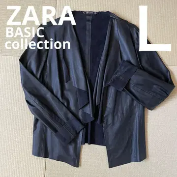 선착순 배송비 포함 ZARA 베이직 여성용 가죽 자켓 블랙