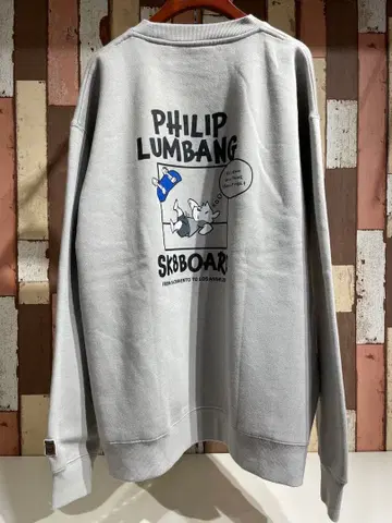 Philip Lumbang 속기모 트레이닝복 2P7-65350 그레이 L