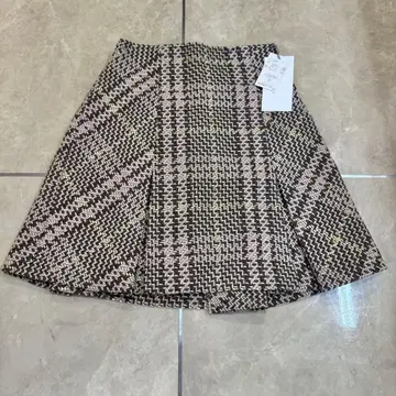 택 포함 새상품 SNIDEL Sustainable 로빙 체크 미니 스커트