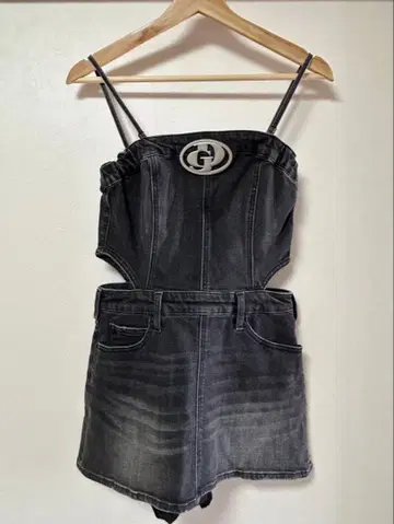 GYDA 데님 살로펫 미니 스커트