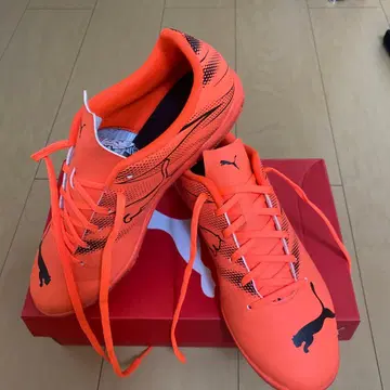 PUMA 축구화 오렌지 26cm