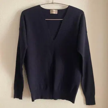 TODAYFUL 브이넥 니트 네이비