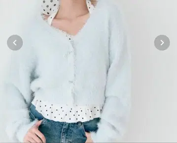 OLIVE des OLIVE 멜티 리본 쇼트 니트