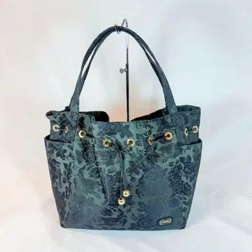 FEILER 페이러 복조리 토트백 자카드 꽃무늬 블랙